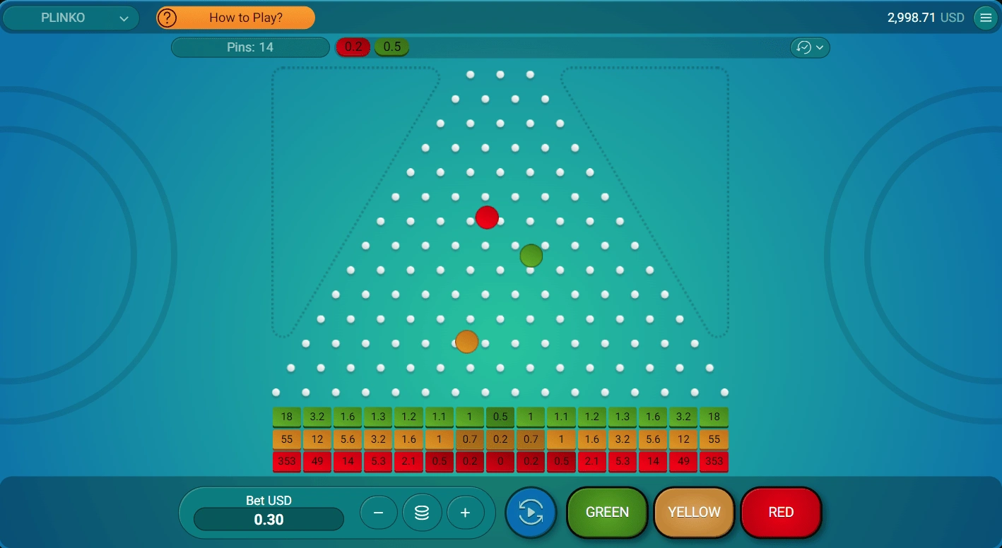 Plinko game